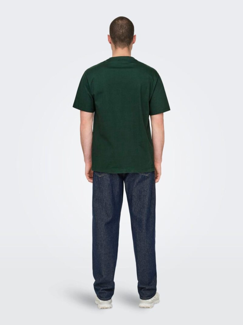 Only & Sons Tricou 'Fred'  verde închis preţ