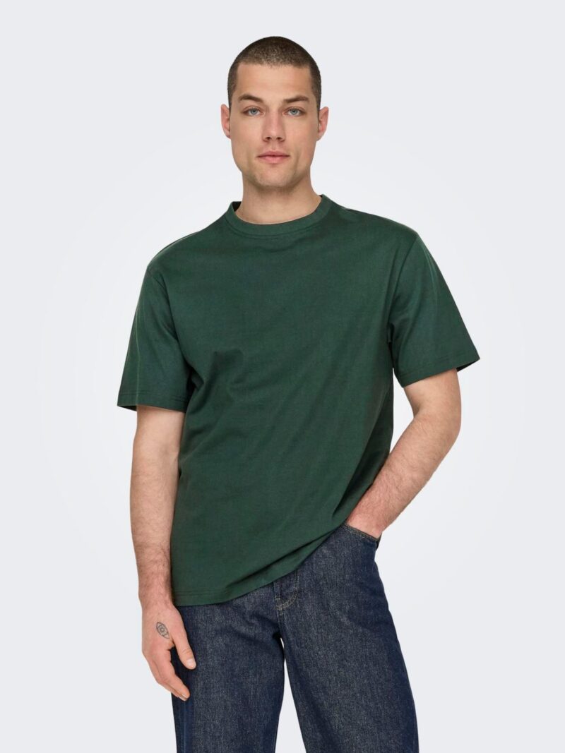 Cumpăra Only & Sons Tricou 'Fred'  verde închis