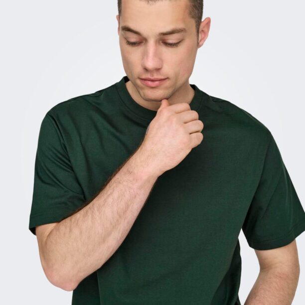 Preţ Only & Sons Tricou 'Fred'  verde închis