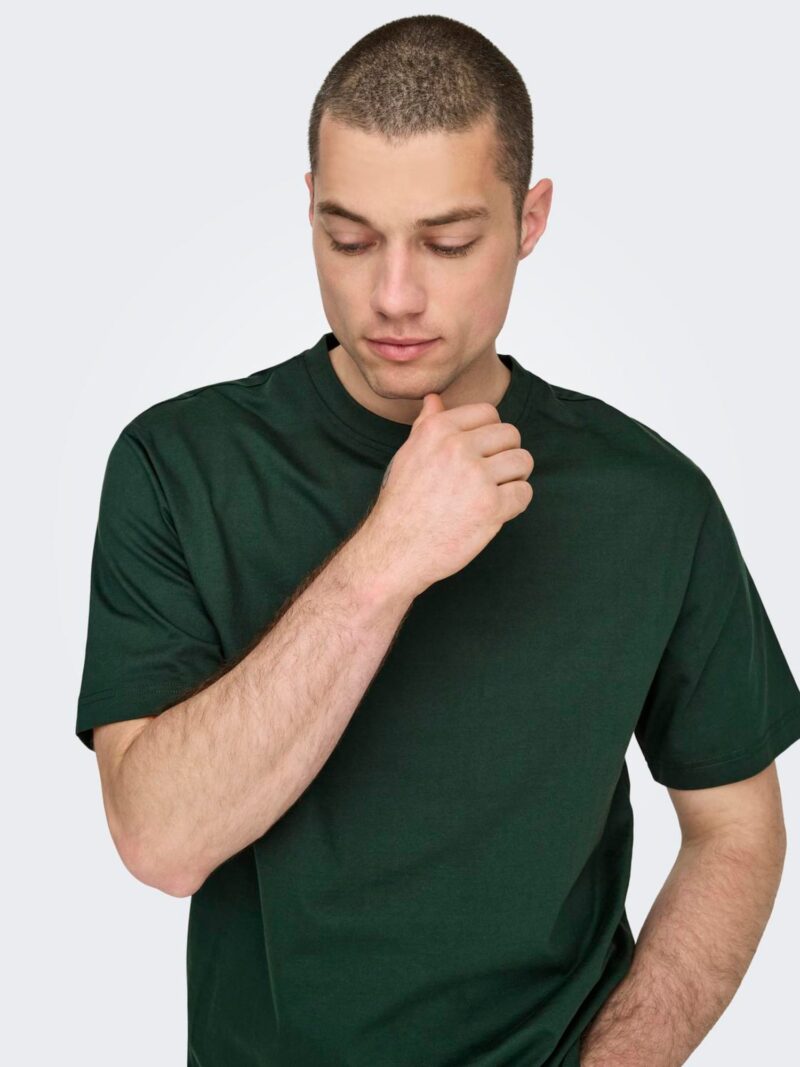 Preţ Only & Sons Tricou 'Fred'  verde închis