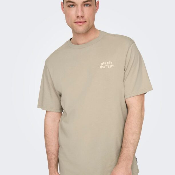 Original Only & Sons Tricou 'MACE'  gri taupe / grej