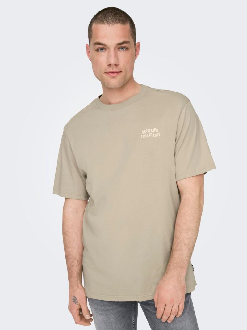 Original Only & Sons Tricou 'MACE'  gri taupe / grej