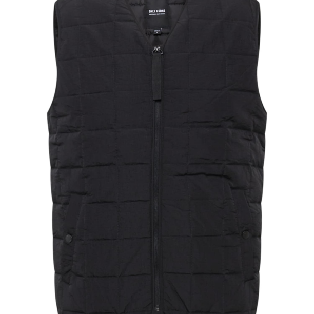 Only & Sons Vestă 'ANKER'  negru