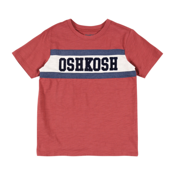 OshKosh Tricou  bej / bleumarin / roșu pastel