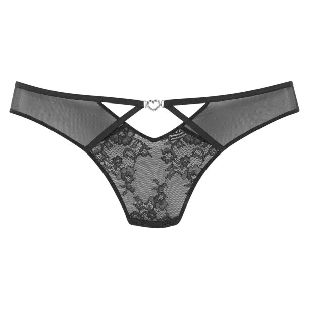 PETITE FLEUR GOLD Tanga  negru