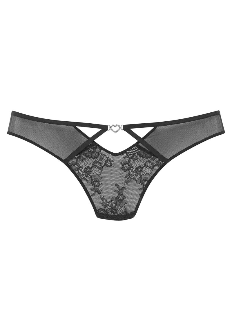 PETITE FLEUR GOLD Tanga  negru