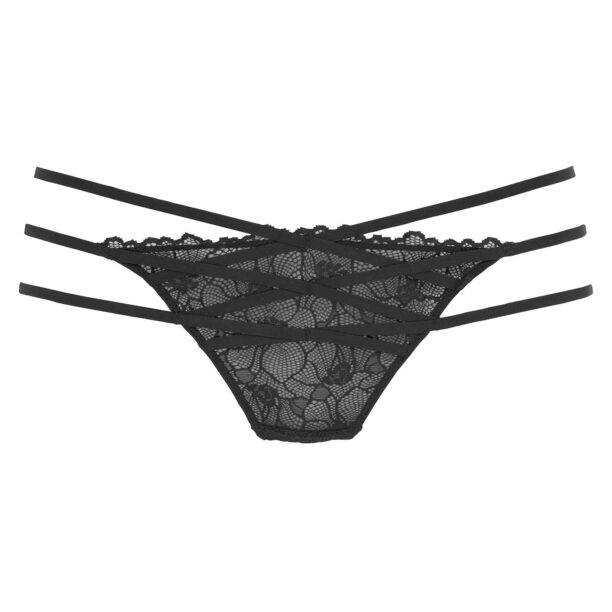 PETITE FLEUR GOLD Tanga  negru