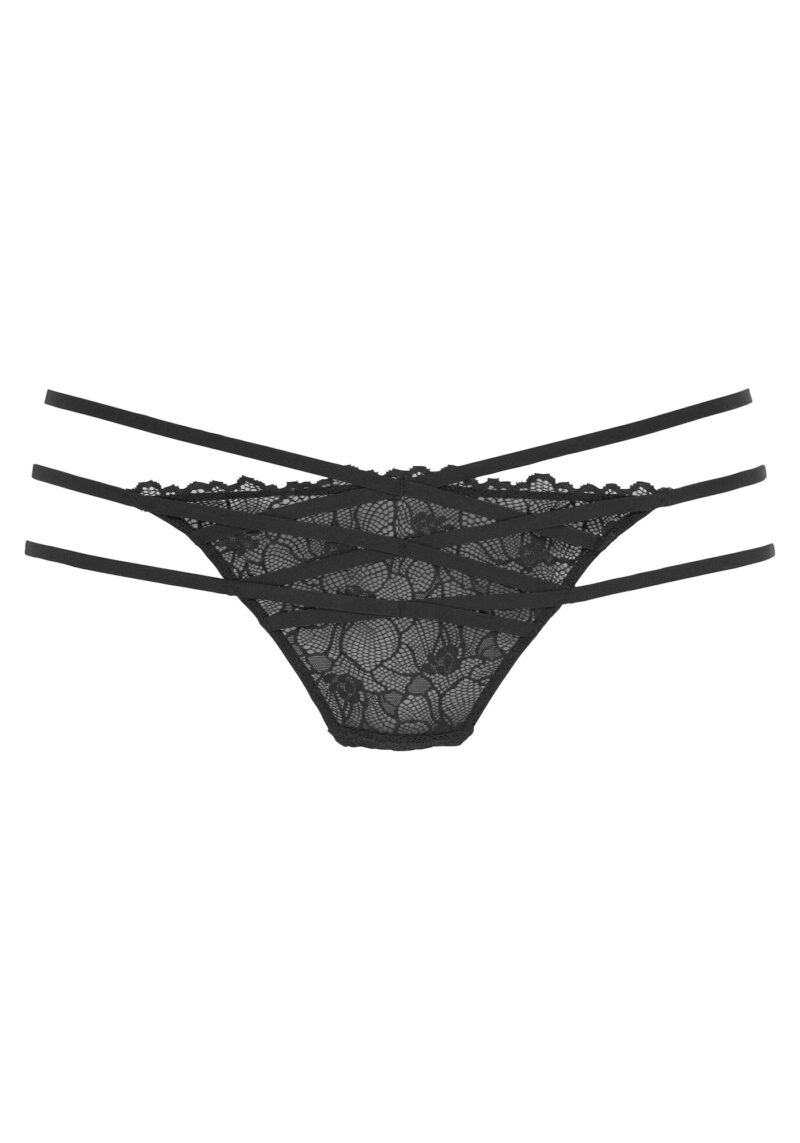 PETITE FLEUR GOLD Tanga  negru