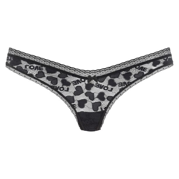 PETITE FLEUR GOLD Tanga  negru