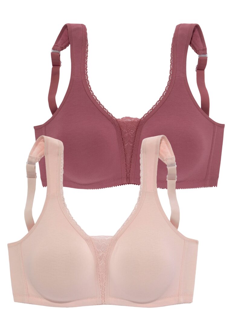 PETITE FLEUR Sutien  culoarea pielii / roșu burgundy