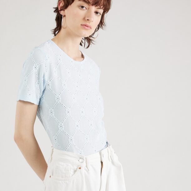 PIECES Tricou 'SANNI'  albastru deschis