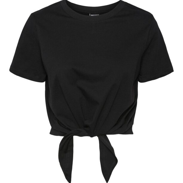 PIECES Tricou 'Tia'  negru