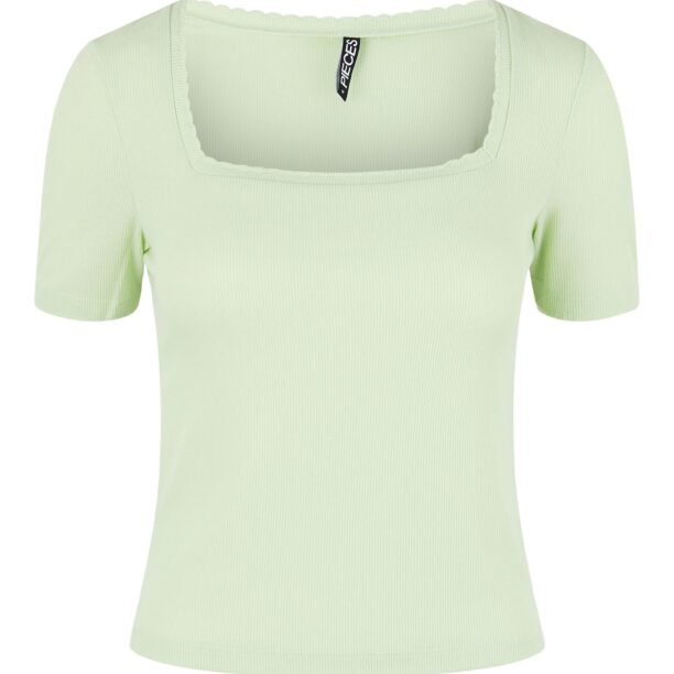 PIECES Tricou 'Val'  verde / verde pastel