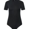 PIECES Tricou body 'REBOLITA'  negru