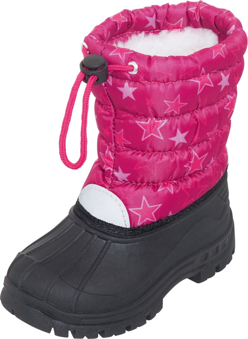 PLAYSHOES Bocanci de zăpadă 'Sterne'  fucsia / negru