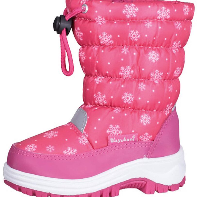PLAYSHOES Bocanci de zăpadă  gri deschis / roz / alb
