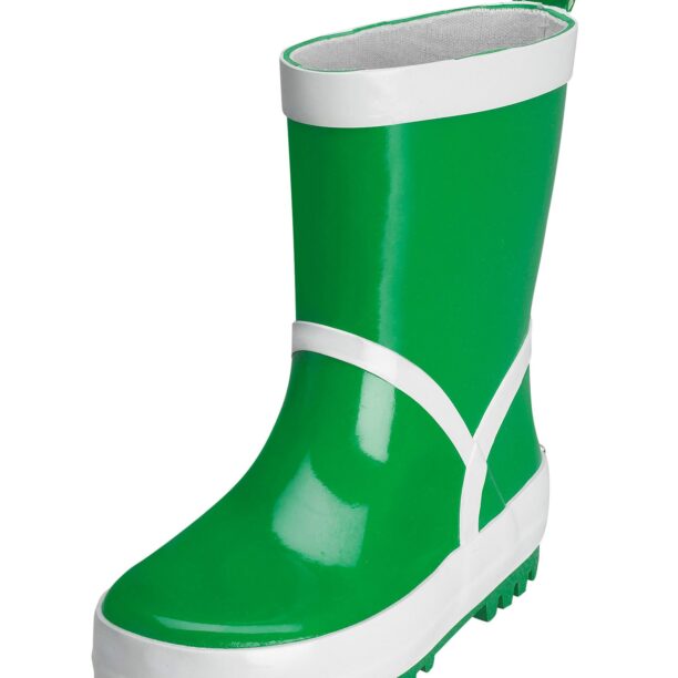 PLAYSHOES Cizme de cauciuc  verde / alb