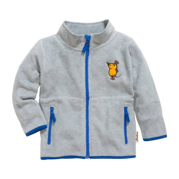 PLAYSHOES Jachetă  fleece 'DIE MAUS'  albastru / galben / gri