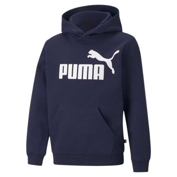 PUMA Bluză de molton 'Essentials'  albastru închis / alb