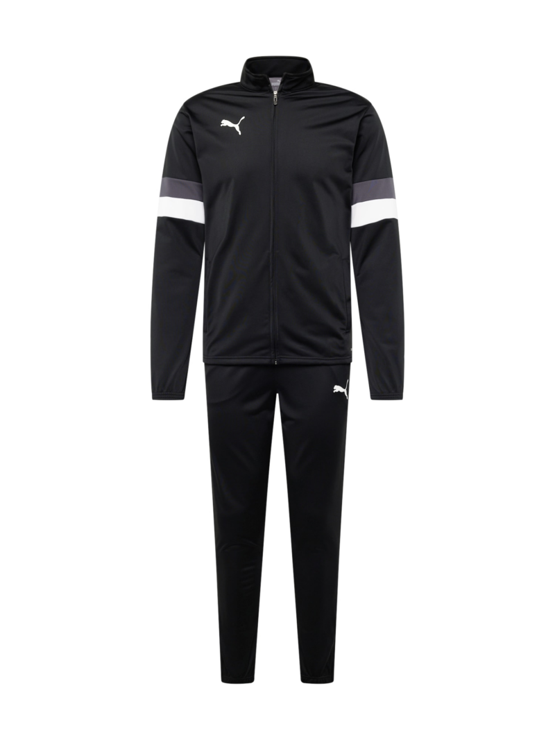 PUMA Costum de trening 'TeamRISE'  gri închis / negru / alb