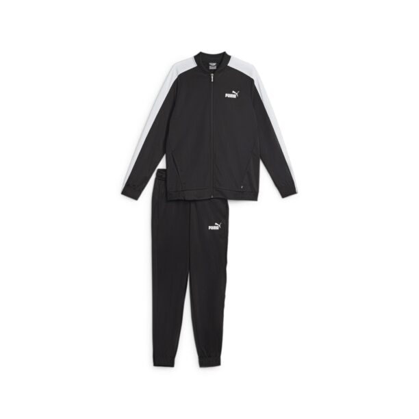 PUMA Costum de trening  gri deschis / negru / alb