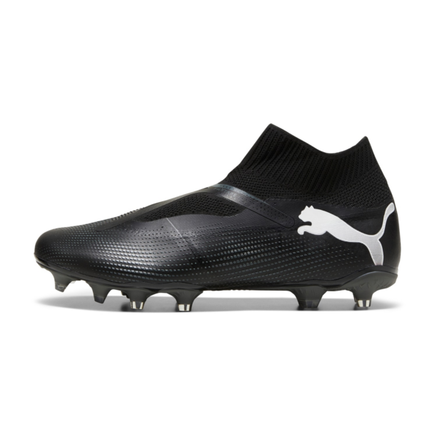 PUMA Ghete de fotbal 'FUTURE 7 MATCH'  negru / argintiu