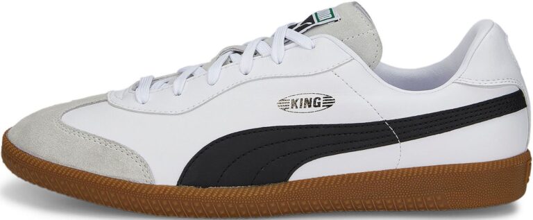 PUMA Ghete de fotbal 'KING 21'  gri / negru / alb