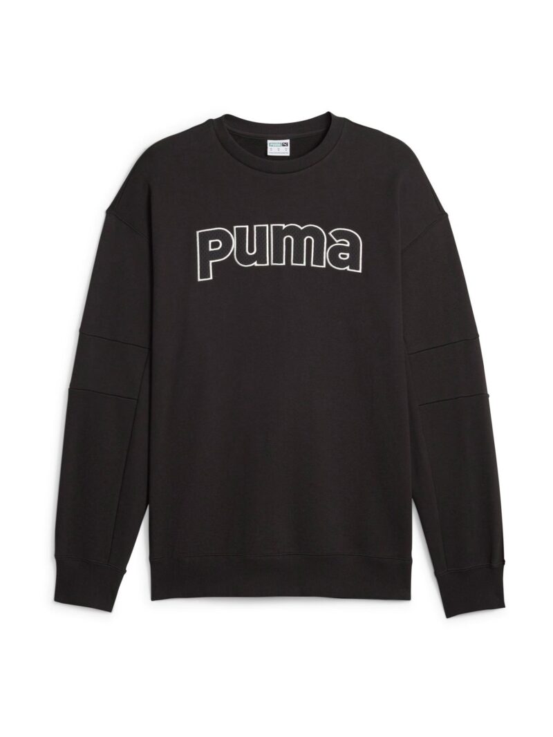 PUMA Hanorac sport  negru / alb