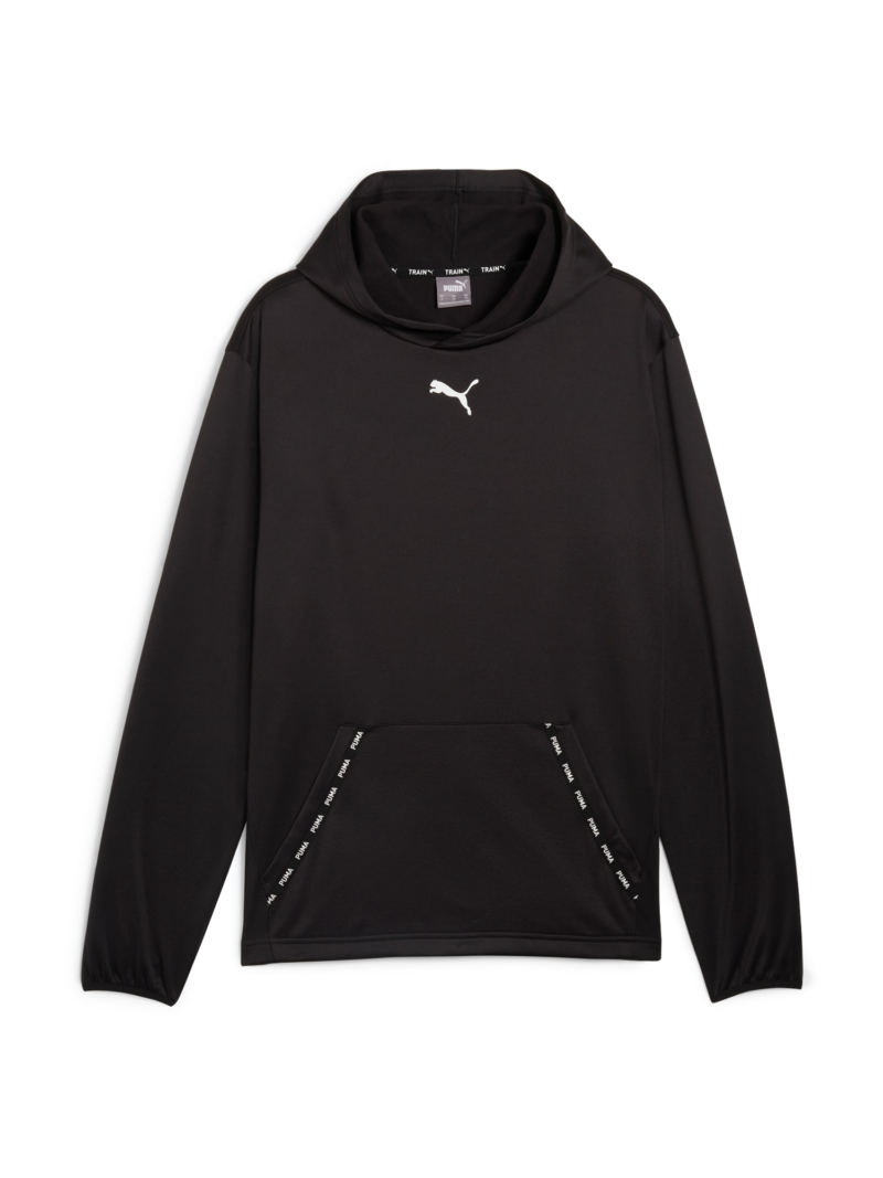 PUMA Hanorac sport  negru / alb