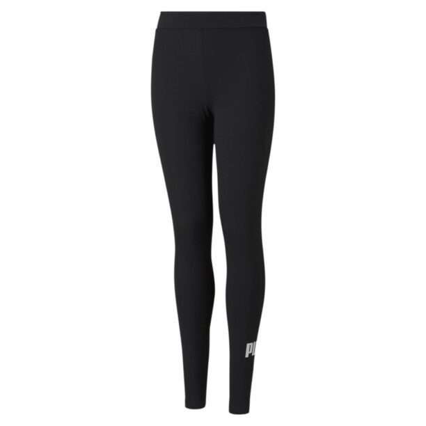 PUMA Leggings 'Essentials'  negru / alb