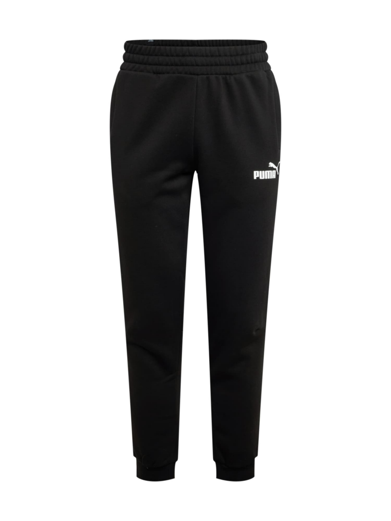 PUMA Pantaloni sport 'Ess+'  negru / alb