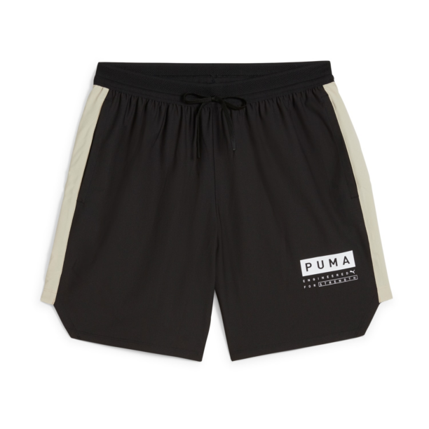 PUMA Pantaloni sport 'Fuse 7'  bej deschis / negru / alb