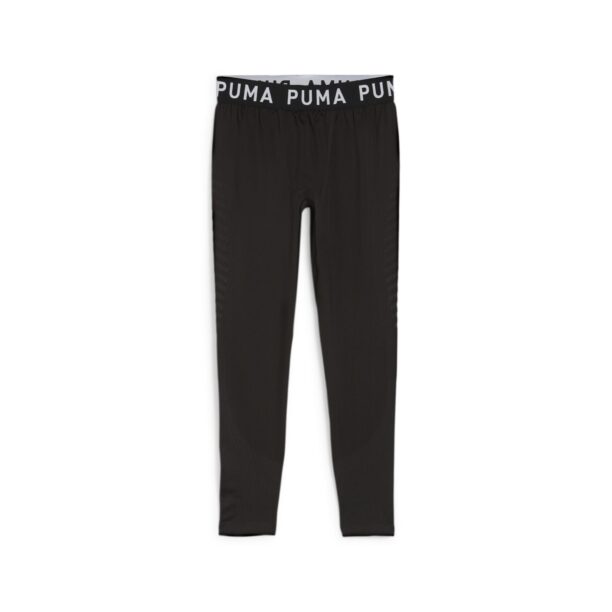 PUMA Pantaloni sport  gri / negru / alb