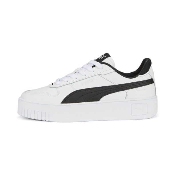 PUMA Sneaker low 'Carina'  negru / argintiu / alb