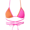 PUMA Sutien costum de baie  portocaliu / roz / alb murdar