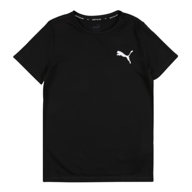 PUMA Tricou 'Active'  negru / alb