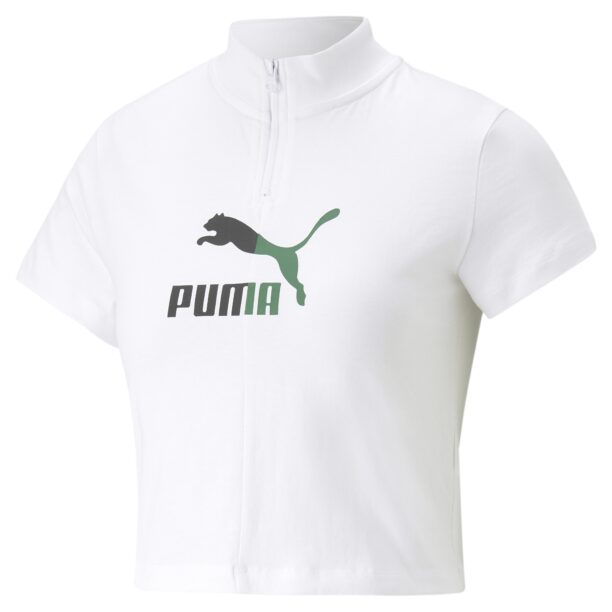 PUMA Tricou 'Classics Archive Remastered'  verde / negru / alb