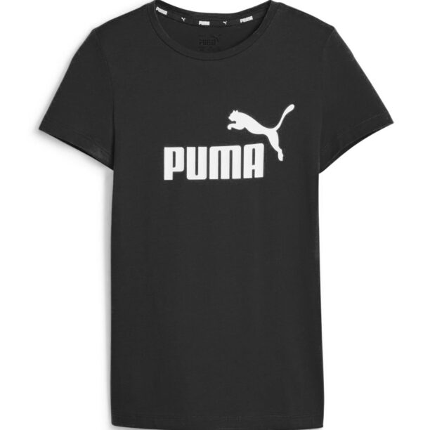 PUMA Tricou 'Essentials'  negru / alb