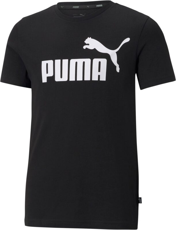 PUMA Tricou 'Essentials'  negru / alb