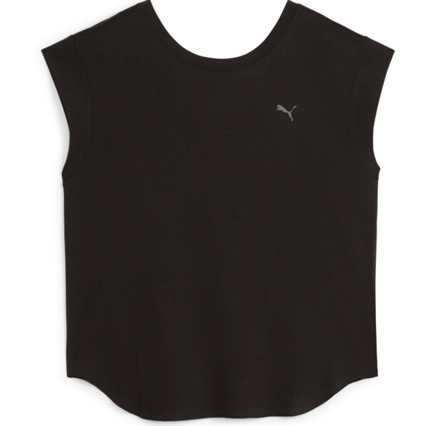 PUMA Tricou 'Studio Foundations'  gri / negru