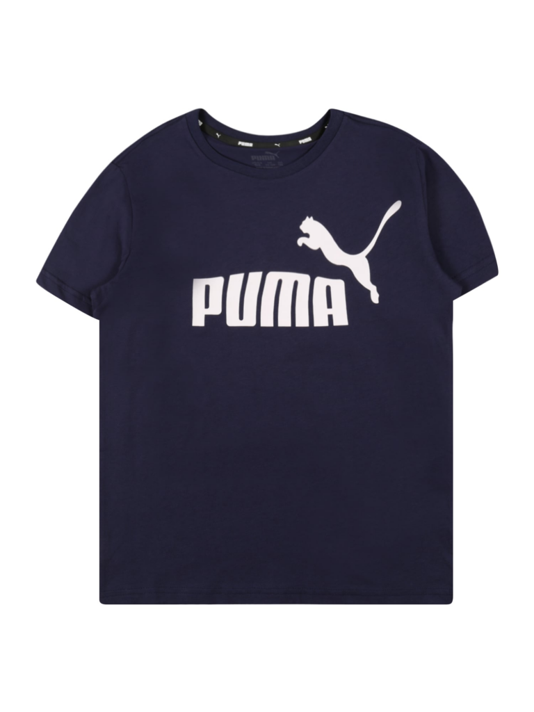 PUMA Tricou  bleumarin / alb