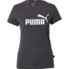 PUMA Tricou funcțional 'Essential'  gri închis / alb