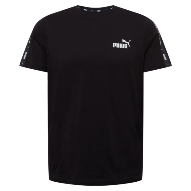 PUMA Tricou funcțional 'Essentials+'  gri / negru / alb