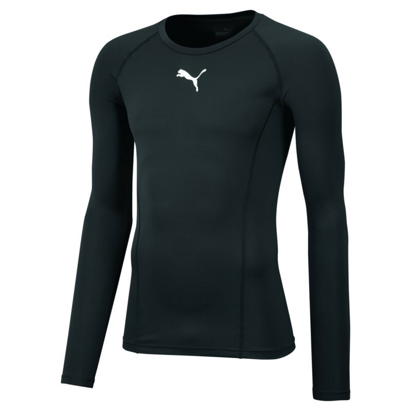 PUMA Tricou funcțional 'Liga'  negru / alb