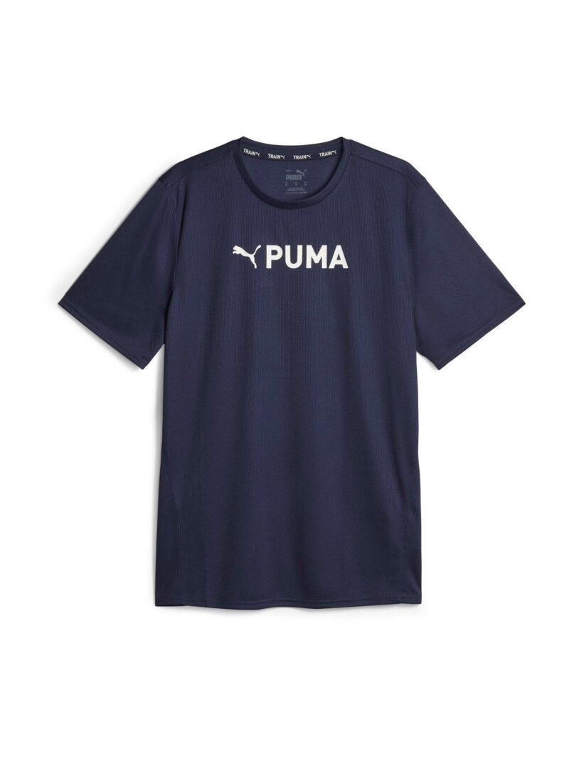 PUMA Tricou funcțional  bleumarin / alb