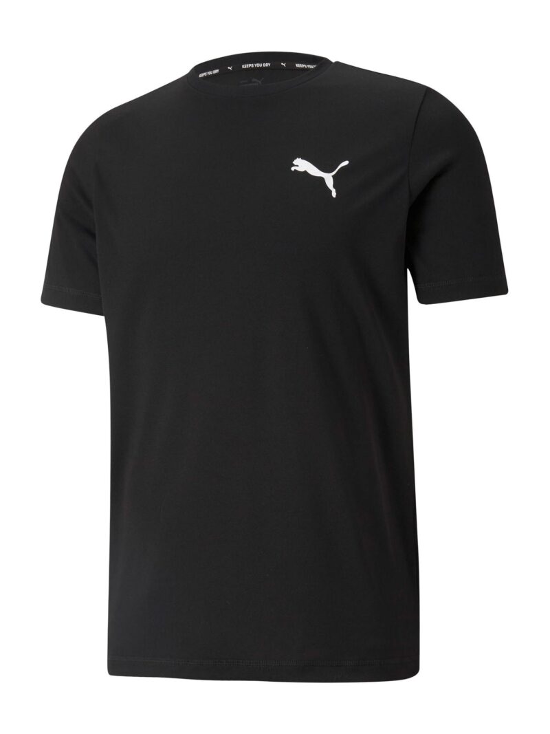 PUMA Tricou funcțional  negru / alb