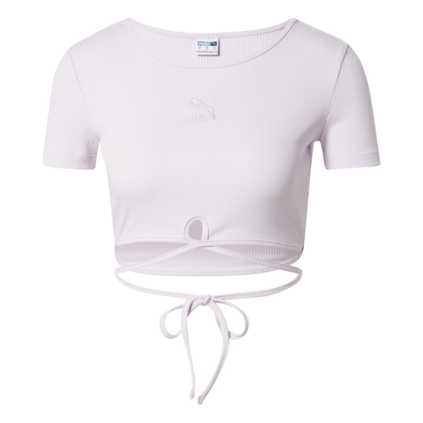 PUMA Tricou  mov deschis / alb