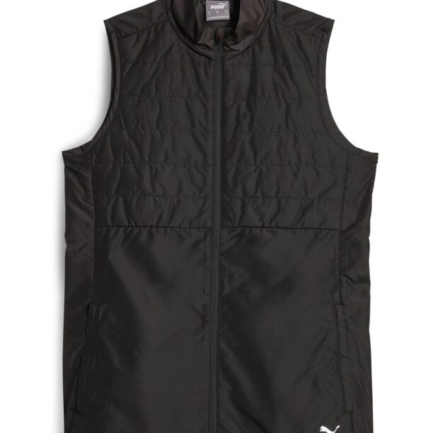 PUMA Vestă sport  negru / alb