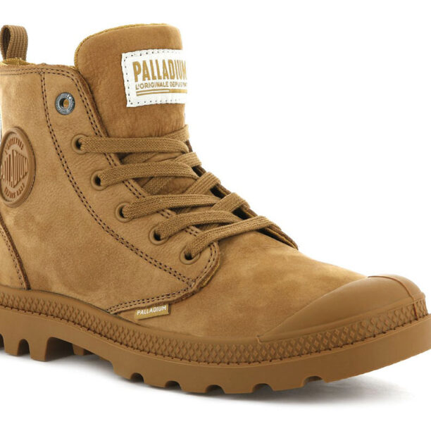 Original Palladium Boots Pampa HI Zip Nubuck Amber Gold