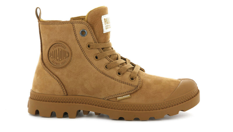 Palladium Boots Pampa HI Zip Nubuck Amber Gold